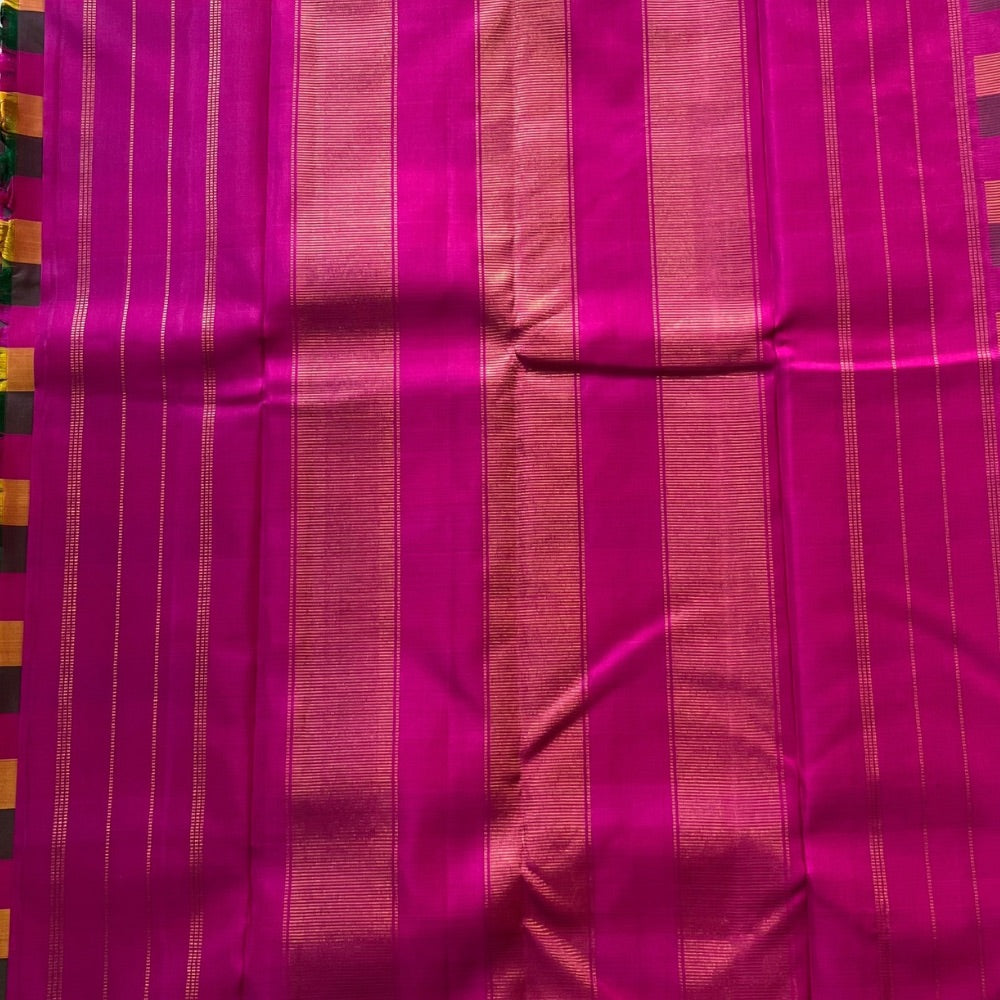 Palum pazham, Madras checks in traditional colour combination